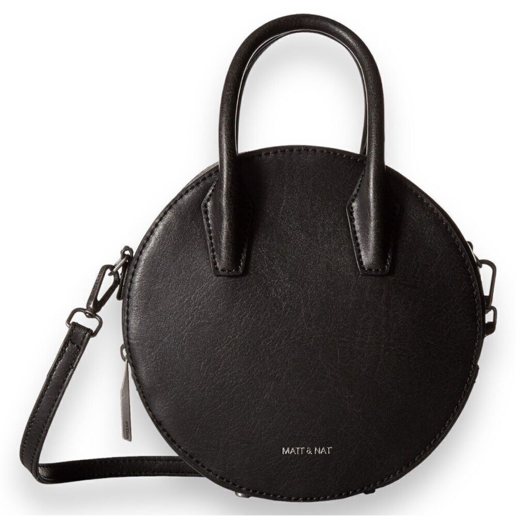Matt & Nat Black Circular Crossbody Bag
